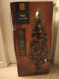 CHRISTMAS TREE 5ft with URN BASE ..