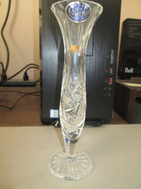 Bohemian pinwheel crystal bud vase