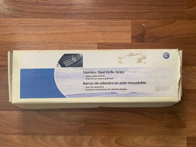 grille strips for Volkswagen Jeta, fits over factory grille bars.