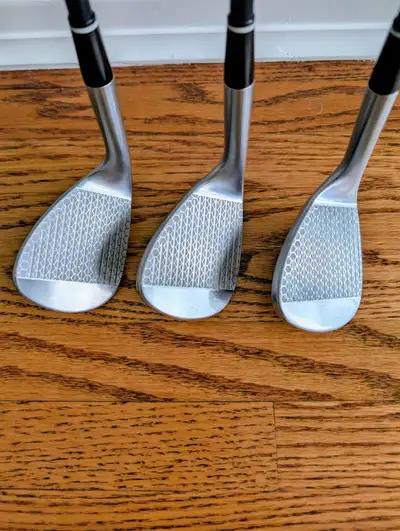 ON-OFF GOLF WEDGES.  Forged.  Set of 3 RH wedges., View more