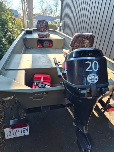Comes with trailer and motor Great fushing and hunting boat in excellent condition