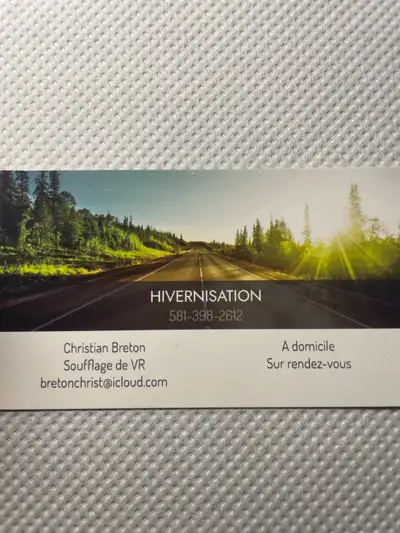 Hivernisation à domicile toutes est compris! Commence à 70 après c est au km/h dépend de la distance...