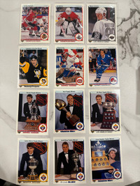 1990-91 Upper Deck Low & High series hockey cards