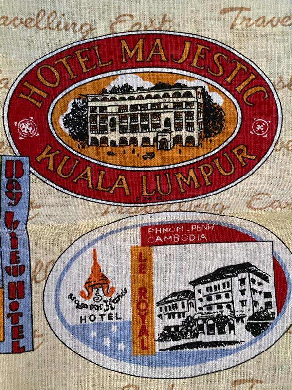 Vintage Singapore Raffles Hotel Linen Tea Towel in Other in Ottawa - Image 3