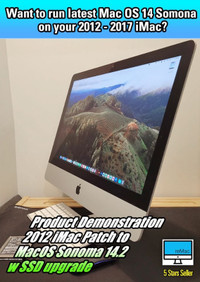 Want to run latest Mac OS 14 Sonoma on your 2012 - 2017 iMac?