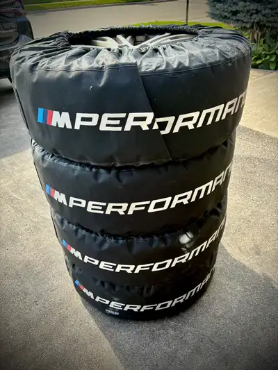 Set of winter wheels for BMW X1 and similar fitment BMW. Came off a 2018 BMW X1 x28i. P225/50 R18. B...