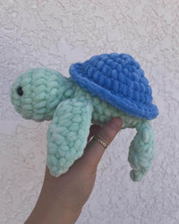 Crochet Blue Shell Turtle