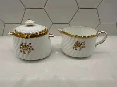 Minton Gold Rose Creamer and Sugar Sets, View more