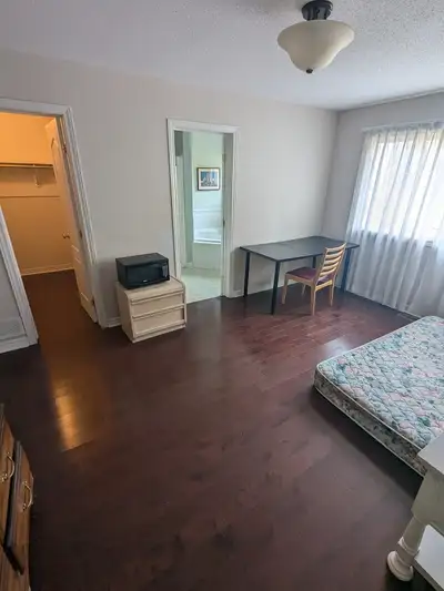 -Master bedroom with private bathroom and walk-in closet available immediately. -Rent includes all t...