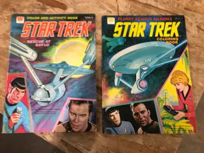 Star Trek Coloring Books 1978 Whitman. Both are unused and in Fine condition. $30 each or $50 for th...