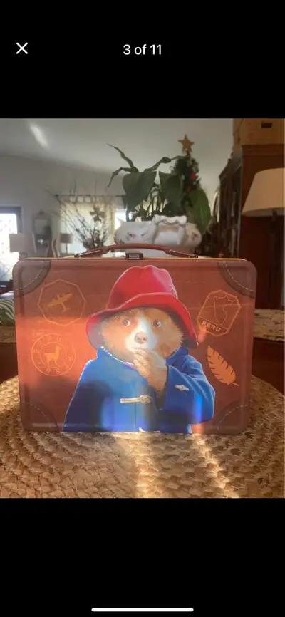 NEW ‘ PADDINGTON BEAR ‘ IN PERU TIN LUNCH BOX , View more