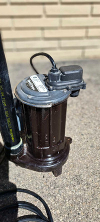 Used (Like new) 1/2 horsepower Liberty sump pump 