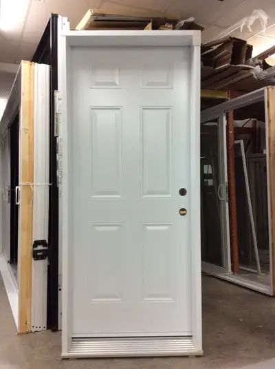 1245PA Porte d’acier 34″G Blanche, View more