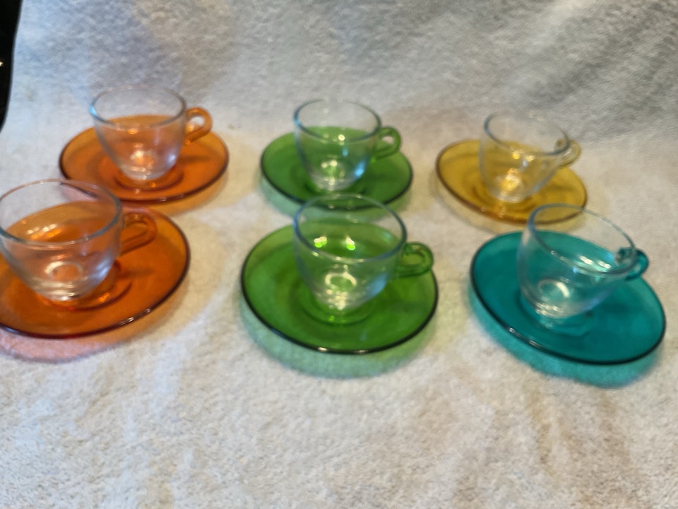 Lot De 6 Soucoupes En Verre Transparent – 11,5 Cm Pour Expresso, Moka, Thé – Dessous De Tasse Rond Et Élégant
