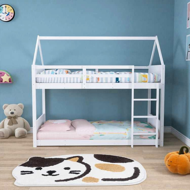 Montessori House Bed Bunk Bed Twin over Twin dans Lits et matelas  à Longueuil/Rive Sud - Image 2