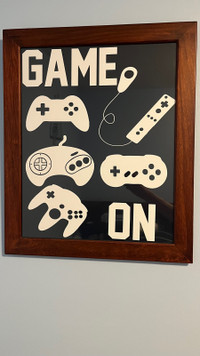 Framed Game On poster 