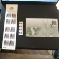 2012 timbre du Canada édition , CFL ROUGHRIDERS DE LA SASKATCHE.