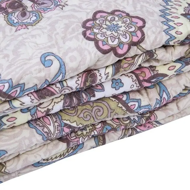 BRAND NEW 3-Pc Cotton Paisley Bedspread & Pillow Cases ~ QUEEN62863260445570122