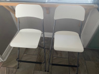 2 Ikea Franklin bar stool folding chairs