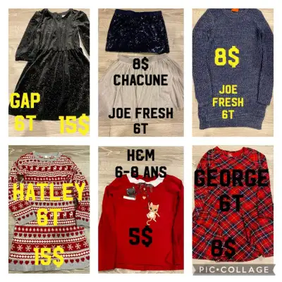 Vêtements pour Noël (robes, tuniques, jupes, chandail des fêtes), View more
