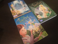 3 Disney Tinker Bell DVD animation movies