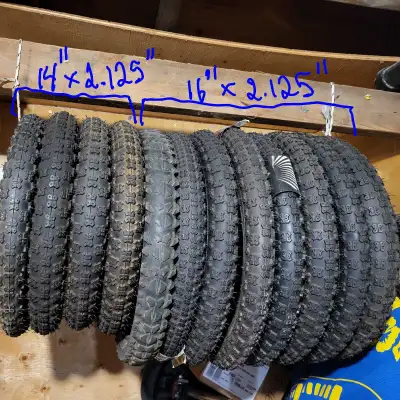 Wheel Essentials! Bike Tire sizes: 14, 16, 18, 20, 24, 26, View more