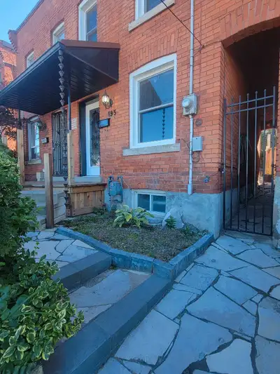 Private house with flagstone patio and garden