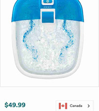 Unopened Bubble Bliss Deluxe Foot Spa By HoMedics