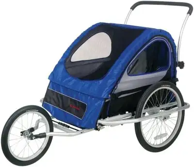 NEW Schwinn Mark III Double Bike Trailer and Jogging Stroller, View more