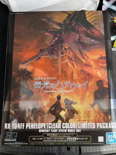 Bandai HG Gundam Model Kits RX-104ff Penelope Clear Colour Limited Package Brand new , pick up only...