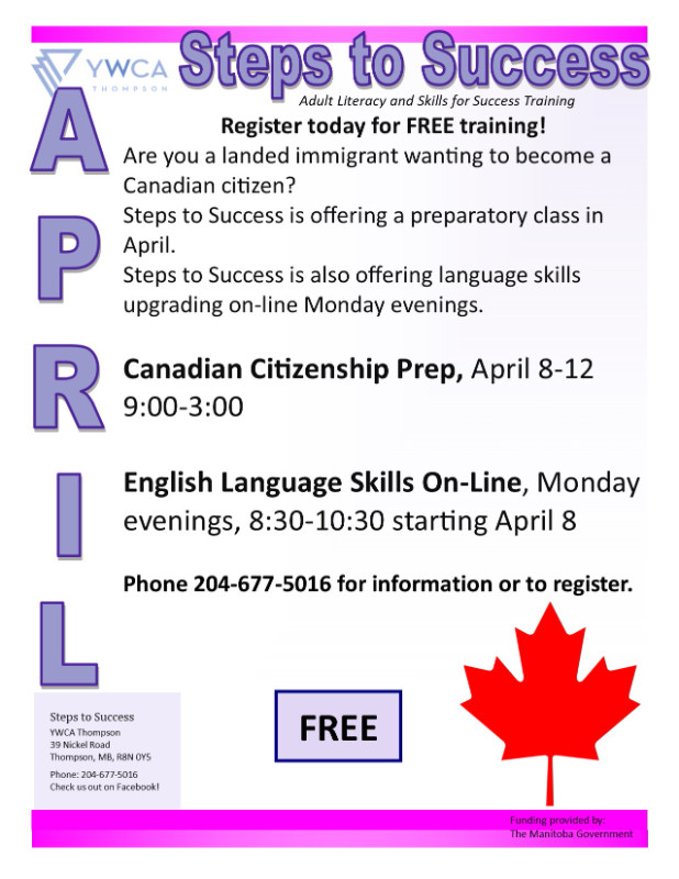 Canadian Citizenship Preparation Classes in Classes & Lessons in Thompson