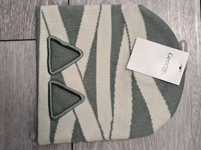 New Triangle Cut Out Eye Kids Halloween Themed Beanie Hat; XS/S, View more