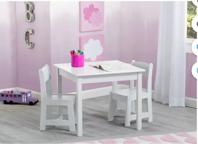 Delta Children MySize Wood Play Table and Chair Set (2 Chairs In in Chairs & Recliners in Burnaby/New Westminster - Image 10