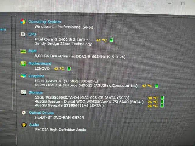 Lenovo Thinkcentre | Intel I5 | 8 Gb RAM | HDD 1 Tb + SSD 60 Gb in Desktop Computers in Laval / North Shore - Image 3