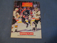 1991 HOCKEY STARS PULL-OUT CALENDAR-N.H.L.-VERY CLEAN-VINTAGE!