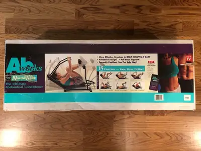 MOVING:  NIB:  Ab Works by Nordic Track, includes added weights, View more