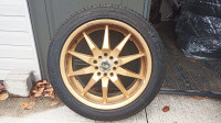 17in Dual-drill Alloy Rim with 205-50R17 Tire