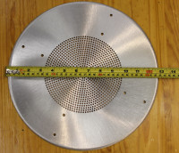 Set of 12, 8” Aluminum Ceiling Speaker Grills -Weather Resistant