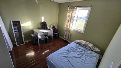 1 bedroom in a house for rent available Vegetarian/vegan friendly shared kitchen, washroom Parking +...