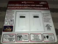 7-day programmable light switch 2-pack