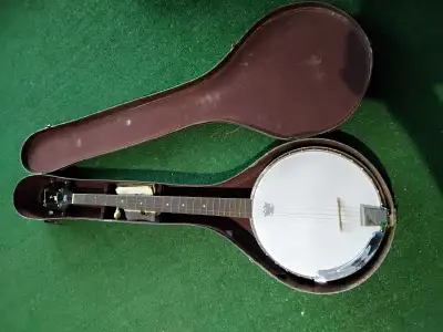 VINTAGE 1960S BANJO WITH CASE, View more