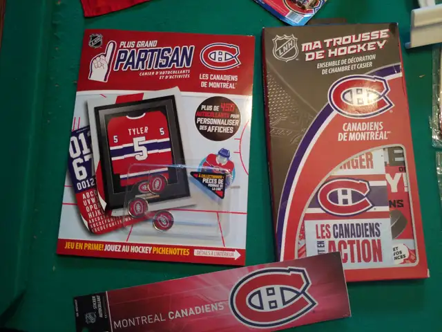 canadiens montreal fan club sticker rondelle puck fanion hockey in Arts & Collectibles in Laurentides - Image 3