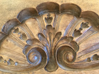 Antique carved wood architectural mold