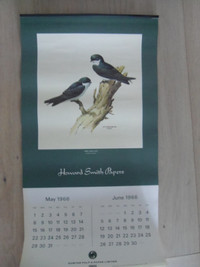 J.F.Lansdowne-Domtar Pulp & Paper Bird Calendars.