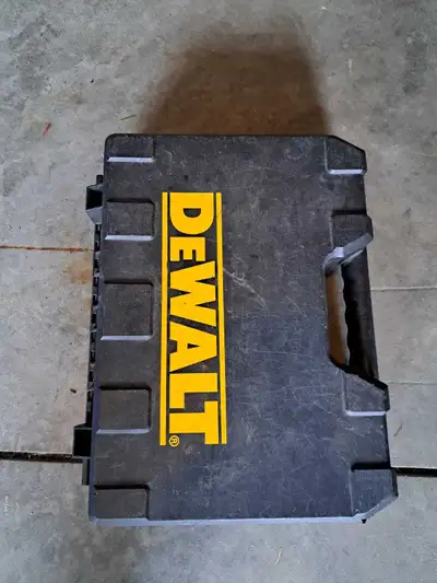 Dewalt case and battery charger only , View more
