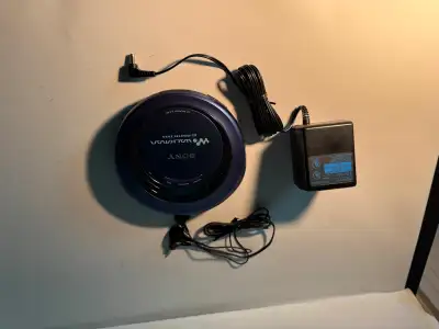 Sony Discman D-EJ621 w Sony Headphones, Sony Adapter *BRAND NEW*, View more