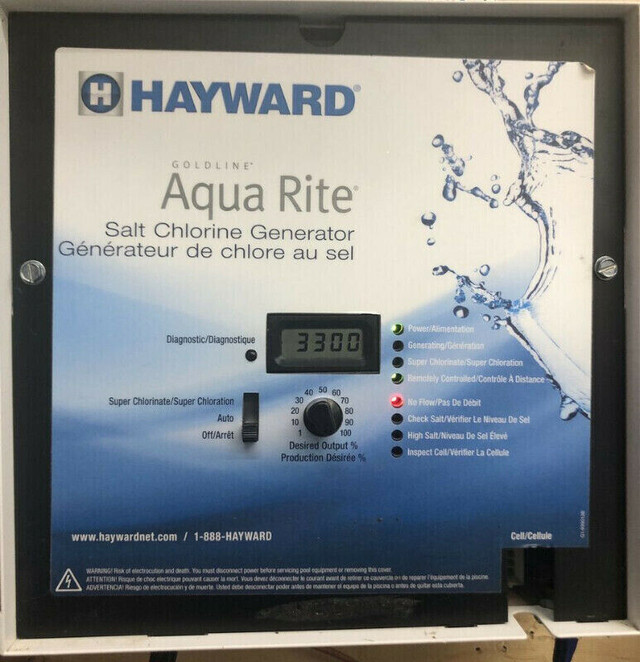 Panneau Hayward Aqua Rite de système au sel piscine garantie dans Spas et piscines  à Longueuil/Rive Sud
