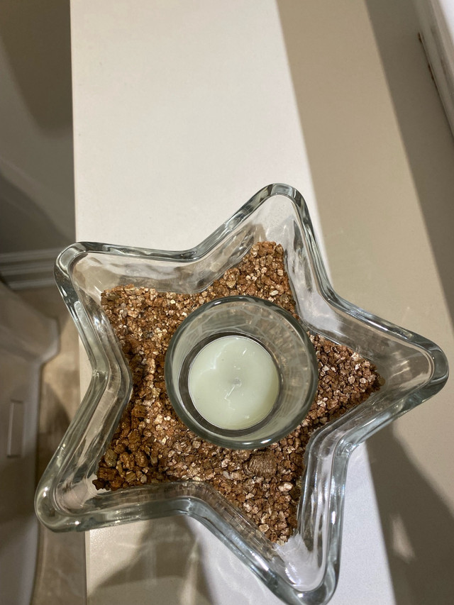 Star Double Glass Tea Light in Home Décor & Accents in Markham / York Region - Image 2