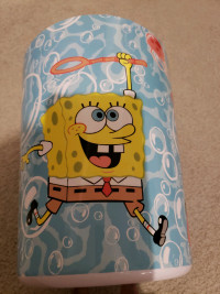 Sponge bob Patrick trash can garbage bin shower curtain hooks