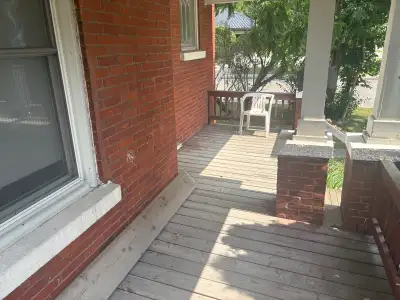 3 bedroom apartment for rent in Stratford. In suite laundry, covered porch, small yard. New furnace,...